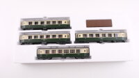 Bemo H0m 7272 134 Salonwagen Set 4 tlg. grün/creme RhB