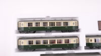 Bemo H0m 7272 134 Salonwagen Set 4 tlg. grün/creme RhB