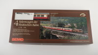 Bemo H0m 3272/S Salonwagen Set 4 tlg. rot/creme RhB