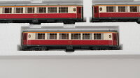 Bemo H0m 3272/S Salonwagen Set 4 tlg. rot/creme RhB