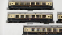 Bemo H0m 7272 300 Salonwagen Set 4 tlg. dunkelblau/creme "Golden Mountain Piullman" MOB