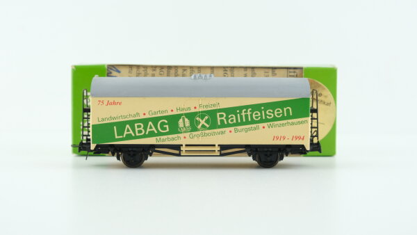 Baur H0 Güterwagen "LABAG Raiffeisen" limitiert Nr.384 mit Zertifikat