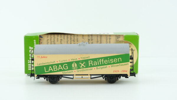 Baur H0 Güterwagen "LABAG Raiffeisen" limitiert Nr.384 mit Zertifikat