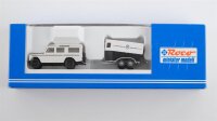 Roco H0 1709 Land-Rover mit Pferdeanhänger