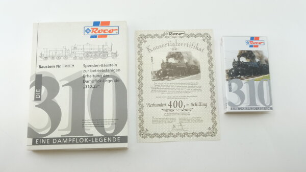 Roco 82055 Spenden-Baustein 2681 zur Dampflok 310.23, VHS-Kassette