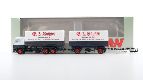 AMW H0 Mercedes LKW Hängerzug B.L.Kayser Spedition