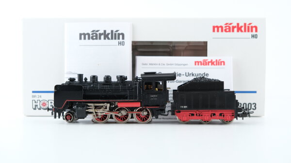 Märklin H0 3003 Schlepptenderlokomotive BR 24 der DB Wechselstrom Analog