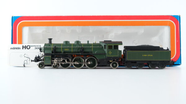 Märklin H0 3092 Schlepptenderlokomotive Reihe S 3/6 der K.Bay.Sts.E. Wechselstrom Analog