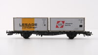 Röwa H0 2016 Containertragwagen mit 2 Containeren DB