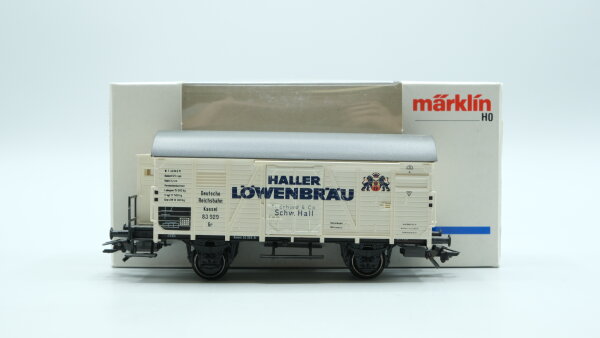 Märklin H0 4678 Gedeckter Güterwagen HALLER LÖWENBRÄU  Gr der DRG