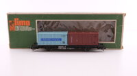 Lima H0 2852 Flachwagen mit 2 Container...