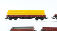 Märklin H0 Konvolut Niederbordwagen DB, Niederbordwagen mit Rohre, DB