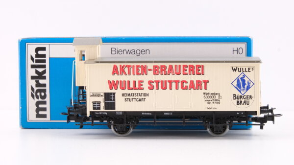 Märklin H0 4678 Bierwagen (WULLE) mit Bremserhaus Gk der K.W.St.E.