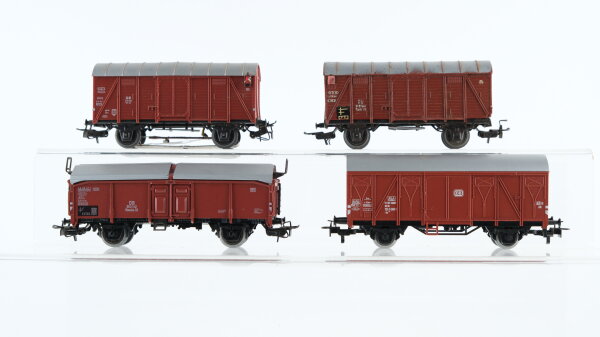 Märklin H0 Konvolut Gedeckte Güterwagen, Klappdeckelwagen, DB