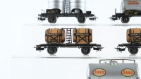 Märklin H0 Konvolut Kesselwagen (Esso), Staubbehälterwagen (Braunkohlestaub), Weinfasswagen, DB/u.a.