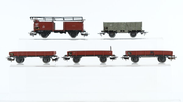 Märklin H0 Konvolut Niederbordwagen, Hochbordwagen, Autotransportwagen (ohne PKW), DB/u.a.