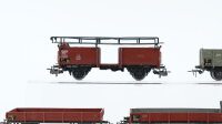 Märklin H0 Konvolut Niederbordwagen, Hochbordwagen, Autotransportwagen (ohne PKW), DB/u.a.