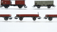 Märklin H0 Konvolut Niederbordwagen, Hochbordwagen, Autotransportwagen (ohne PKW), DB/u.a.