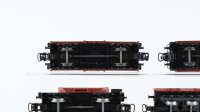 Märklin H0 Konvolut Niederbordwagen, Hochbordwagen, Hochbordwagen mit Bremserhaus, Schotterwagen, DB