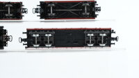 Märklin H0 Konvolut Niederbordwagen, Hochbordwagen, Hochbordwagen mit Bremserhaus, Schotterwagen, DB