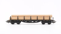 Märklin H0 4516 Flachwagen mit Rungen SSka der DB