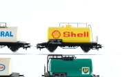 Märklin H0 Konvolut Kesselwagen (Shell, Aral, Esso; BP), DB