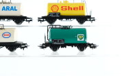 Märklin H0 Konvolut Kesselwagen (Shell, Aral, Esso; BP), DB