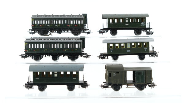 Märklin H0 Konvolut Personenwagen, Abteilwagen, Begleitwagen, Länderbahn