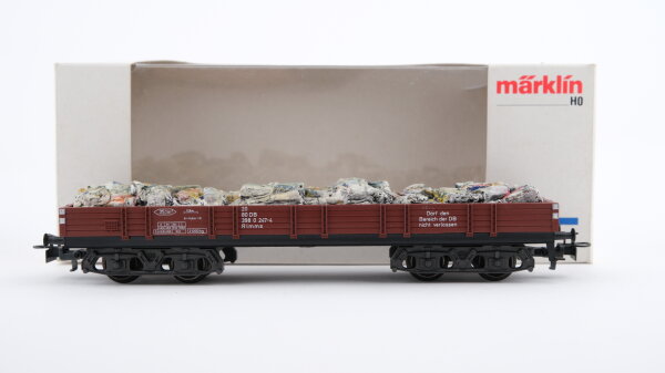 Märklin H0 4473 Niederbordwagen braun Rlmms der DB / Rlmms der SBB