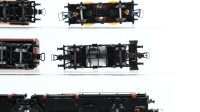 Unbekannt H0 Konvolut Autotransportwagen (ohne PKW), Kesselwagen mit Bremserhaus, Silowagen, Selbstentladewagen, DB/DR/SNCF