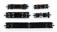 Unbekannt H0 Konvolut Autotransportwagen (ohne PKW), Kesselwagen mit Bremserhaus, Silowagen, Selbstentladewagen, DB/DR/SNCF