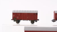 Märklin H0 Konvolut Gedeckte Güterwagen, Schwenkdachwagen, Seitenwandschiebewagen (teilw. mit Normschacht, ohne Kupplung) DB