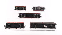 Märklin H0 Konvolut Gedeckte Güterwagen, Schwenkdachwagen, Seitenwandschiebewagen (teilw. mit Normschacht, ohne Kupplung) DB