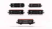 Märklin H0 Konvolut Autotransportwagen (ohne PKW), Niederbordwagen, DB