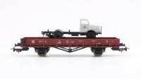 Piko H0 95478 Rungenwagen Roo63 beladen m. LKW DR