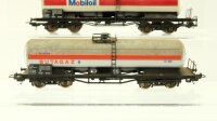 Lima H0 Konvout Kesselwagen (2-achsig, Esso/ARAL), Kesselwagen (4-achsig, Butagaz/Mobiloil), FS/u.a.