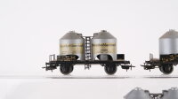 Märklin H0 Konvolut Silowagen (Braunkohlestaub) DB