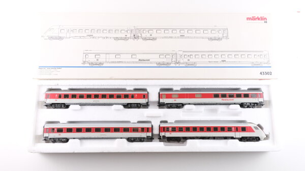 Märklin H0 43302 Wagen-Set "Neue InterCity-Farben" der DB AG Wechselstrom