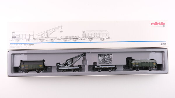 Märklin H0 4897 Wagen-Set zum Torf-Transport der K.Bay.Sts.E.