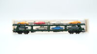 Fleischmann N 8285 Doppelstockw. Autotransport mit 8 PKW...