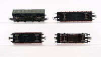 Liliput H0 Konvolut Niederbordwagen, Gedeckter Güterwagen (Oelwehr), Kesselwagen (Oelwehr), Hochbordwagen, Sbb-CFF/ÖBB/u.a.