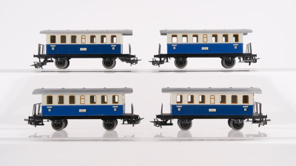 Märklin H0 Konvolut Personenwagen (blau/weiß) Länderbahn