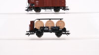 Märklin H0 Konvolut Gedeckter Güterwagen mit Bremserhaus, Fasswagen mit Bremserhaus, DR