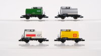 Arnold N Konvolut Kesselwagen (silber, Shell, Esso, BfB), DB