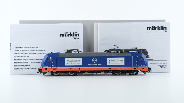 Märklin H0 37857 Elektrische Lokomotive BR 185.4 der Raildox GmbH & Co. Kg. Wechselstrom Digital Mfx+