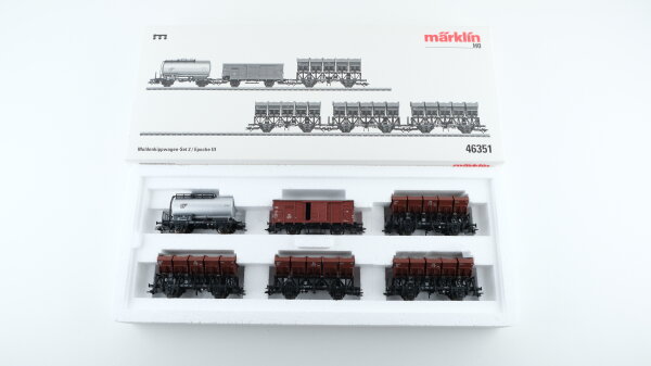 Märklin H0 46351 Muldenkippwagen-Set 2 der DB