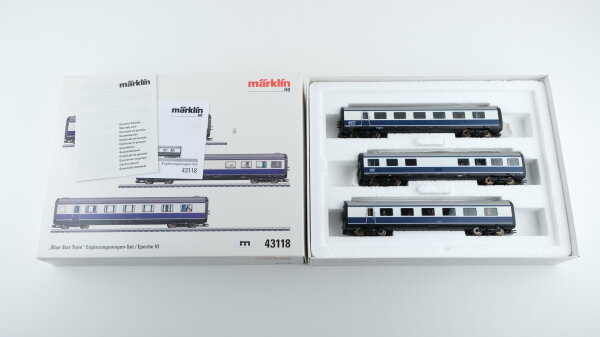 Märklin H0 43118 "Blue Star Train" Ergänzungswagen-Set