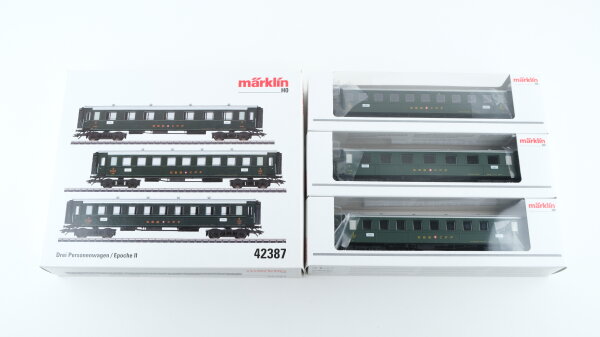 Märklin H0 42387 Drei Personenwagen der SBB CFF