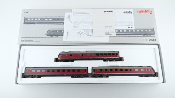 Märklin H0 39080 Diesel-Triebwagenzug BR VT 08.5 der DB Wechselstrom Digital Sound mfx