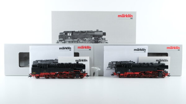 Märklin H0 37098 Set mit 2 Dampflokomotiven BR 85 001 DB Wechselstrom Digital Sound mfx